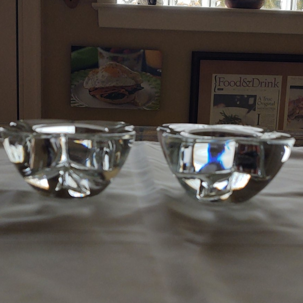 Heavy crystal small , 2 size candle holders💮 - Picture 6 of 8